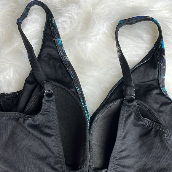 NWOT Miraclesuit Women's Sophisticat Oceanus V-Neck One Piece Swimsuit Size 12 - Picture 7 of 11